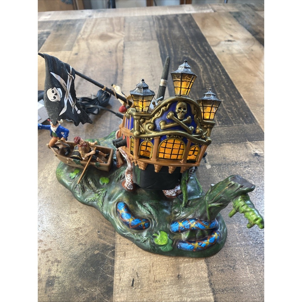 Dept 56 Pirate Ship of Sea Phantoms Halloween Village-Spooky Lights Vintage